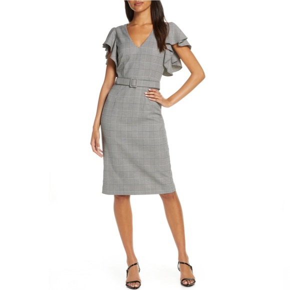 Eliza J Dresses & Skirts - Eliza J Flutter Sleeve Dress